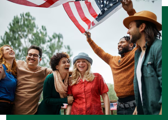 Group of immigrants